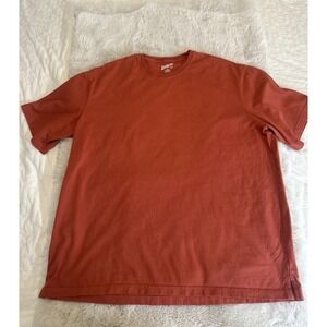 Duluth Shirt Mens 2XL‎ Orange Relaxed Crew Neck Short Sleeve Longtail Tee